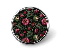 Abstract Flowers Eyes Print Enamel Pins for Backpack - Cute Jacket Coat Hat Bags Badge Pins, Funny Unique Novelty Button Pin Women Men Fashion Jewelry Accessories