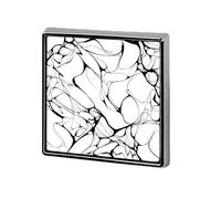 Abstract Flowing Energetic Currents Unisex Brooches & Pins Square Lightweight Lapel Badge Jewelry for Clothing Shawl Hat