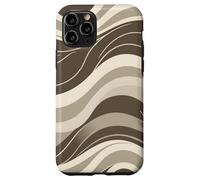 Abstract Flowing Wave Lines Minimal Modern Retro Design Case for iPhone 11 Pro