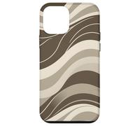 Abstract Flowing Wave Lines Minimal Modern Retro Design Case for iPhone 12 mini