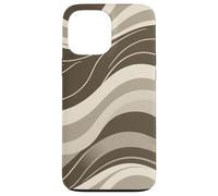 Abstract Flowing Wave Lines Minimal Modern Retro Design Case for iPhone 13 Pro Max