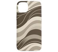 Abstract Flowing Wave Lines Minimal Modern Retro Design Case for iPhone 14 Plus