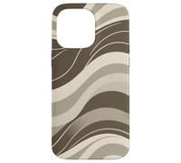 Abstract Flowing Wave Lines Minimal Modern Retro Design Case for iPhone 14 Pro Max