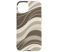 Abstract Flowing Wave Lines Minimal Modern Retro Design Case for iPhone 15 Plus