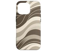 Abstract Flowing Wave Lines Minimal Modern Retro Design Case for iPhone 16 Pro