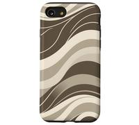 Abstract Flowing Wave Lines Minimal Modern Retro Design Case for iPhone SE (2020) / 7/8