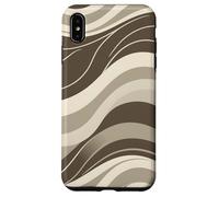 Abstract Flowing Wave Lines Minimal Modern Retro Design Case for iPhone XS Max