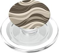 Abstract Flowing Wave Lines Minimal Modern Retro Design PopSockets PopGrip for MagSafe