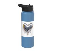 Abstract Fluid Heart Surreal Apparel Stainless Steel Insulated Water Bottle