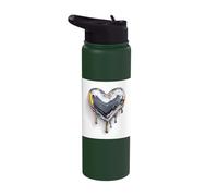 Abstract Fluid Heart Surreal Apparel Stainless Steel Insulated Water Bottle