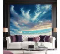 Abstract Fluid Modern Wallpaper, 400 x 280(WxH) Blue Textured Wall Paper Roll for Bedroom & Hallway, Professional Grade Feature Wall Decor, Effortless Style Transformation