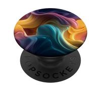 Abstract Fluid Waves Soft Pastel Aesthetic PopSockets Adhesive PopGrip