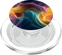 Abstract Fluid Waves Soft Pastel Aesthetic PopSockets PopGrip for MagSafe