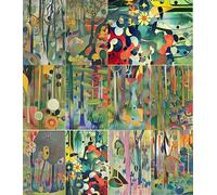 Abstract Forest Rice Paper, 20 x 26,6cm (6pc) - 6 Designs for Scrapbooking Cards Crafts, Decoupage by CRAFT KREATIVELY