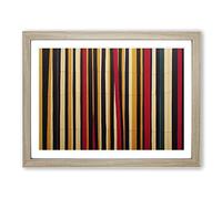 Abstract Forest Summer Vol.2 Framed Print | A2 Oak Framed Wall Art | Ready to Hang | Abstract Landscape Picture | Living Room Bedroom Lounge Office