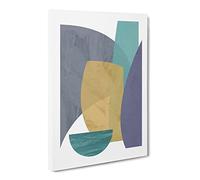 Abstract Forms Canvas Print | Gallery Wrapped 30mm Frame Wall Art | 20x14 inches | Ready to Hang | Abstract Picture | Living Room Bedroom Lounge Office