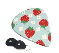 Abstract Fruit Cute Strawberry Cartoon Pattern 6Pcs Guitar Picks Celluloid Picks Plectrums for Electric Acoustic Guitar Accessories - 0.96mm