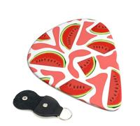 Abstract Fruit Cute Watermelon Cartoon Pattern Guitar Picks Different Thickness Colorful Celluloid Guitar Picks Plectrums for Acoustic Guitar Electric Guitar Bass Ukulele - 0.96mm