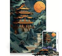 Abstract Fuji Bonsai Tree Adult Jigsaw Puzzle1000 Pieces Stress Free Premium Print Happy Challenge Xmas Fun Gift (38x52cm)
