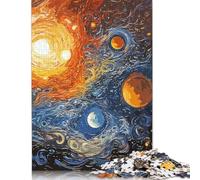 Abstract Galaxy Jigsaw Puzzle 500 Piece Jigsaw Puzzles For Adults Teenager Wooden Puzzles Toy Game Explore Creativity And Problem Solving 500pcs (52x38cm)
