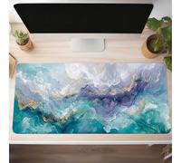 Abstract Gaming Mouse Mat Green Large Mouse Pad 140 x 60cm XXL Mousepad Desk Mat Improved Precision and Speed Rubber Base for Stable Grip on Smooth Surfaces Table Pad PjY13867 E-V