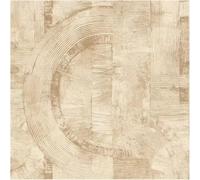 Abstract Geometric Arch Wallpaper Dark Cream Textured Vinyl Paste The Wall | 10.05m x 53cm roll, 32cm offset match, extra washable with good lightfastness, strippable, for living rooms and bedrooms