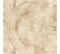 Abstract Geometric Arch Wallpaper Dark Cream Textured Vinyl Paste The Wall