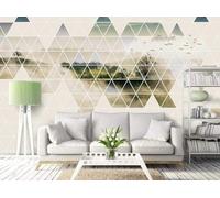 Abstract Geometric Birds Woods Creative 3D Wallpaper Luxury Home Dining Decor Paste Sofa Living Room The Wall for Bedroom Mural-400cm×280cm