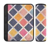Abstract Geometric Color 2 Pack seat Belt Covers for Adults Release Stress to Your Neck and Shoulders for Truck Protector para cinturón de carro