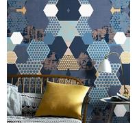 Abstract Geometric Colourful Art Splice Graffiti 3D Wallpaper Silky Texture Home Study Office Grey Dining Room Sofa Bedroom Living Room TV Backdrop-350cm×256cm