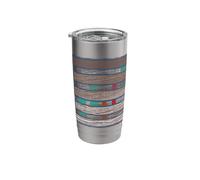 Abstract Geometric Design Print in Earthy Colors Art Modern Stainless Steel Insulated Tumbler