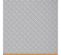 Abstract Geometric Fabric by The Yard Exotic Greek Maze Theme Upholstery Fabric for Chairs and Home DIY Projects Vintage Decorative Waterproof Fabric 1 Yard,(L92*W150cm) Grey