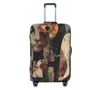 Abstract Geometric Faces Travel Luggage Covers - Elasticity Suitcase Covers Protector for Luggage 18-32 Inch