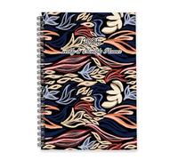 Abstract Geometric Leaves 2026 Diary A5 To Do List Notebook Personal Planner 2026 Stationery Gifts for Women Diary Planner for Project Week To View Monthly Year with Dotted Line Note Page Slim