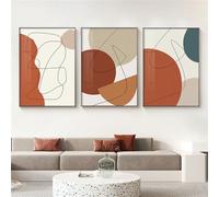 Abstract Geometric Line Modern Wall Art Posters Canvas Painting Prints Pictures Living Room Bedroom Kitchen Office Home Decoration-50 * 70cm-3PCS (No Frame)