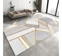 Abstract Geometric Lines 3D Printed Carpet Living Room Bedroom Area Rug Home Room Non-Slip Yoga Floor Mat Birthday Gift 180 X 280 Cm - Polyester Soft Touch Easy Clean With Rubber Backing -691567124313