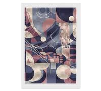 Abstract Geometric Lines Diamond Painting Kits for Adults, Full Round Drill DIY Diamond Art, 5D Gem Art and Crafts for Home Wall Decor 8"x12"
