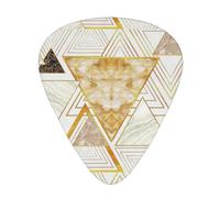 Abstract geometric pattern 12 pcs guitar cubes, 3 thickness includes 0.46mm, 0.71mm, 0.96mm, with organizer storage box