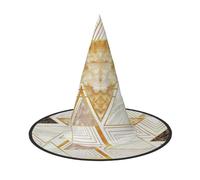 Abstract Geometric Pattern print Halloween hat parties, carnivals hat dances, cosplay. Costume Witches Party Adult