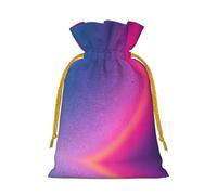 Abstract Geometric Print Christmas Drawstring Holiday Candy Bag Xmas Sacks Reusable Wrapping Bags Party Favor