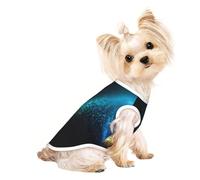 Abstract Geometric print Dog Shirts for Small Dogs Stretchy T-Shirts Lightweight Tank Top Sleeveless Striped Vest