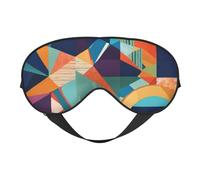 Abstract Geometric Print Functionality Outdoor Travel Eye Mask Breathable Camping Meditation Yoga Friendly