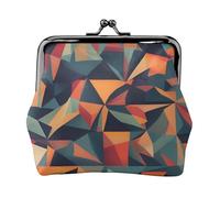 Abstract Geometric Print Versatile Coin Purse Exquisite Mini Wallet Cute Change Pouch for Any Occasion