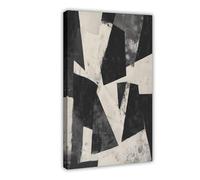 Abstract Geometric Shapes Composition Canvas Poster Wall Art Decor Print Picture Paintings for Living Room Bedroom Decoration 08x12inch(20x30cm)