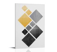 Abstract Geometric Square Poster Canvas Print Art Contemporary Minimalist Pictures Wall Decor Stunning Wall Decoration for Apartment Dorm Room Kitchen