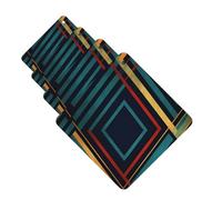 Abstract Geometric striped Car Air Freshener Cards for Women Men 4 Pack Cute Car Accessories Long Lasting Scent Car Diffuser Hanging Auto Aromatherapy Tablets Car Fresheners Gifts
