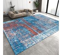 Abstract Geometric Texture With Stripes Area Rugs Modern Carpets Living Room Rug, 3D 200 X 300 Cm Print Extra Large Size Soft Short Pile Rugs Anti Slip Washable Floor Mats For Bedroom K -8471883450771