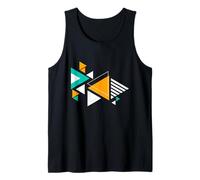 Abstract Geometric Triangle Colorful Art Graphic Tank Top