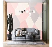 Abstract Geometric Wallpaper Modern Pastel Removable Stick On Contact Paper Heavyweight Self Adhesive Wallpaper for Bedroom Living Room Home Decor 100Cm(H) X140Cm(W)