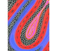 Abstract Geometric Wave Notebook: Modern Journal with Vibrant Retro Inspired Design. 110 Lined Pages. Soft Matte Cover